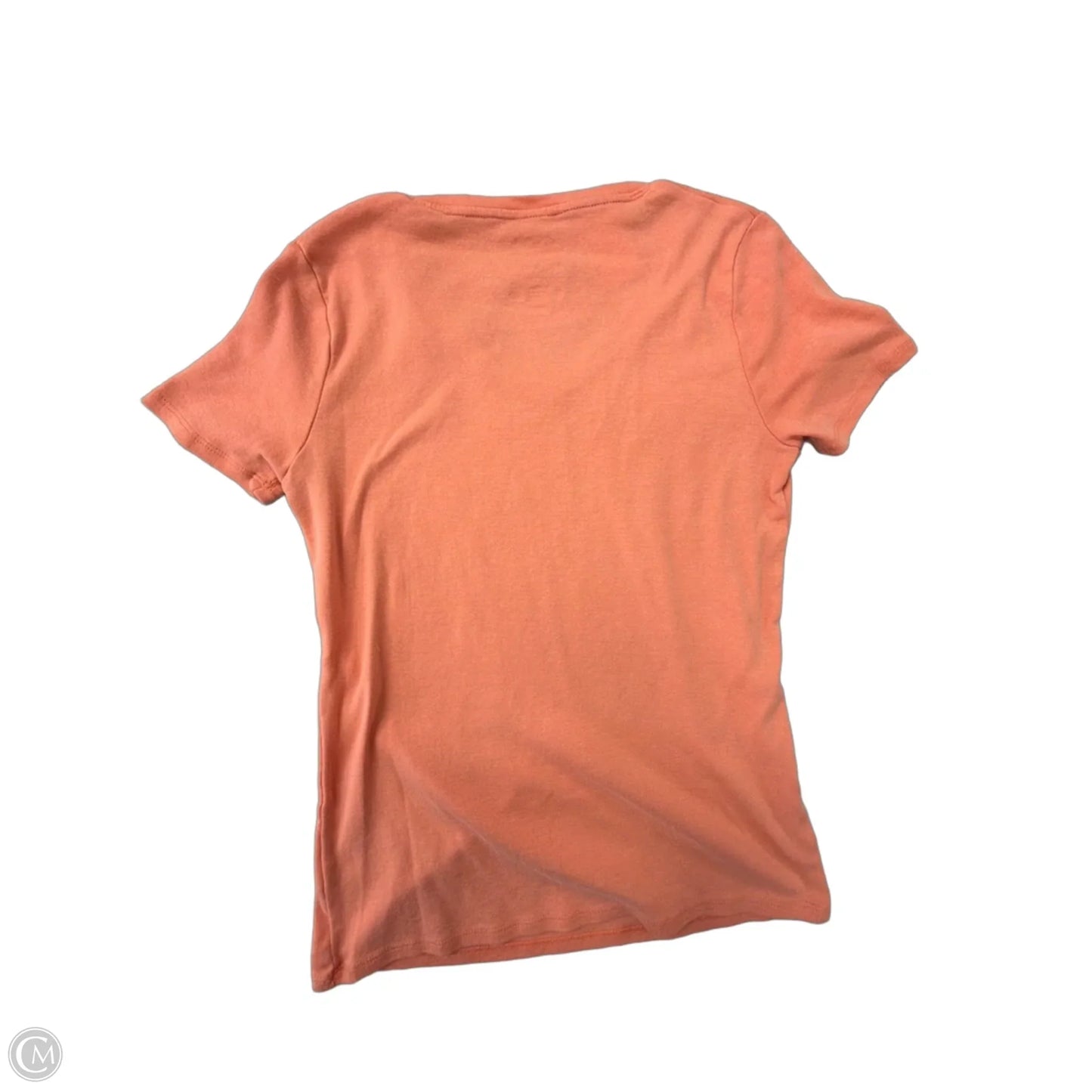 Top Short Sleeve By Croft And Barrow In Orange, Size: S