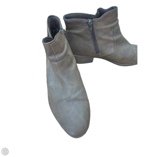 Boots Ankle Flats By Faded Glory In Brown, Size: 8.5