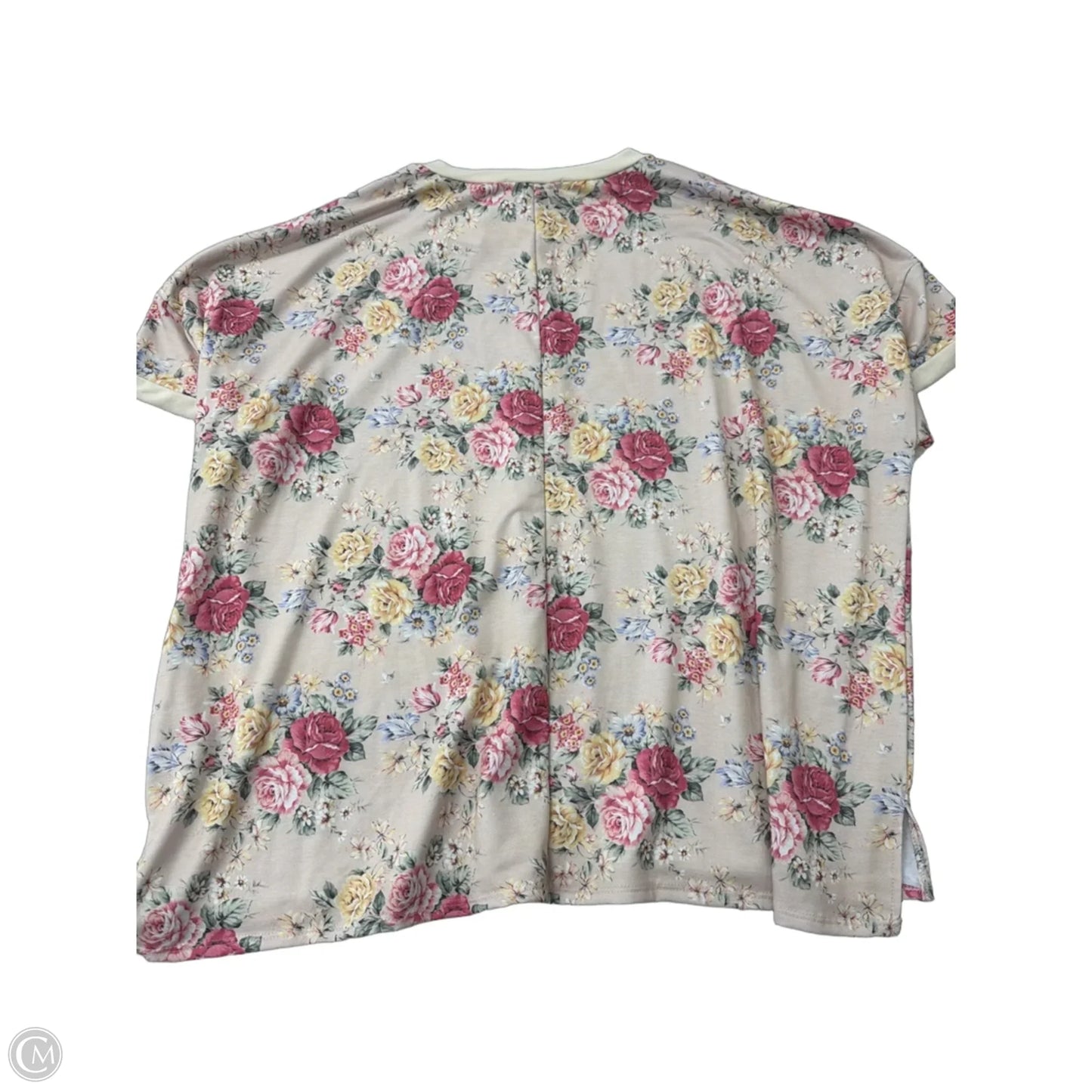Top Short Sleeve By Haptics In Floral Print, Size: Xs
