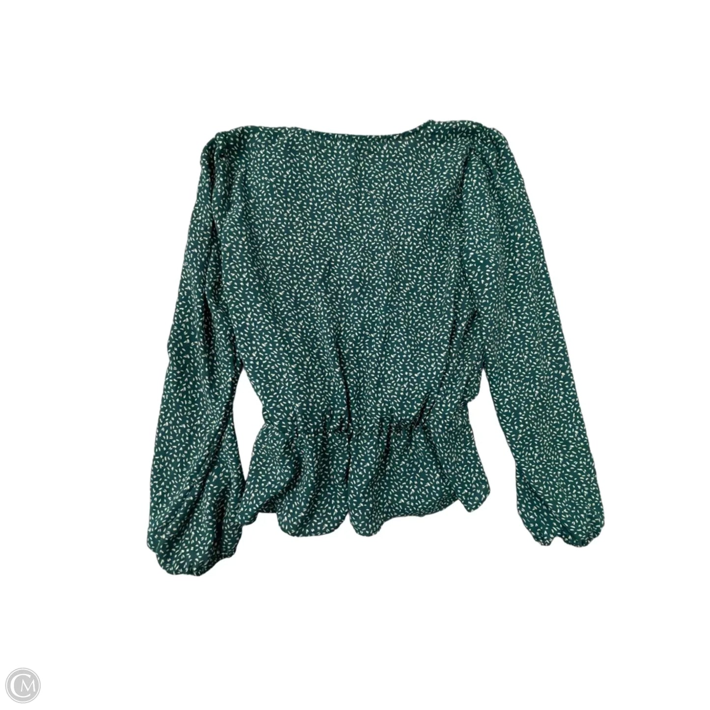 Top Long Sleeve By Nine Britton In Green, Size: M