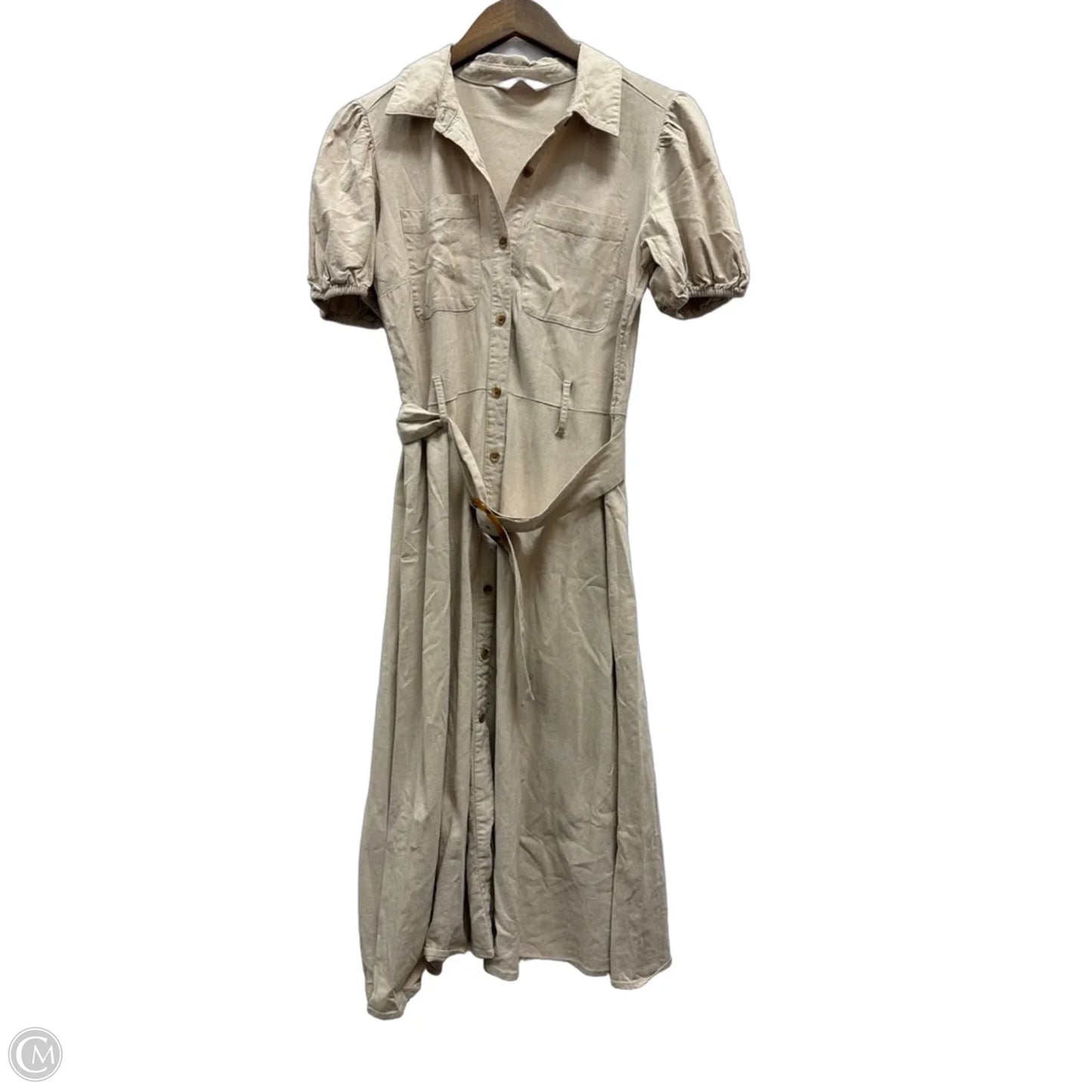 Dress Casual Midi By Lc Lauren Conrad In Tan, Size: S