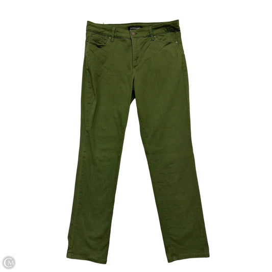 Jeans Straight By Bandolino In Green, Size: 12