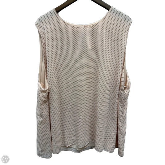 Top Sleeveless By Pleione In Pink, Size: 3x