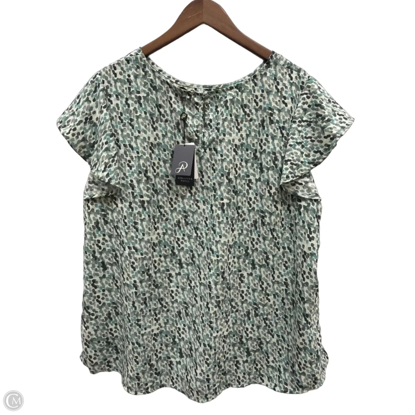 Top Sleeveless By Adrianna Papell In Teal, Size: 3x