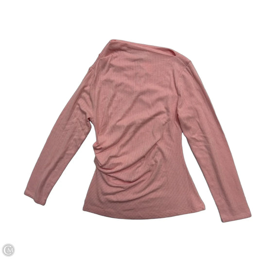 Top Long Sleeve By Loft In Pink, Size: Xl
