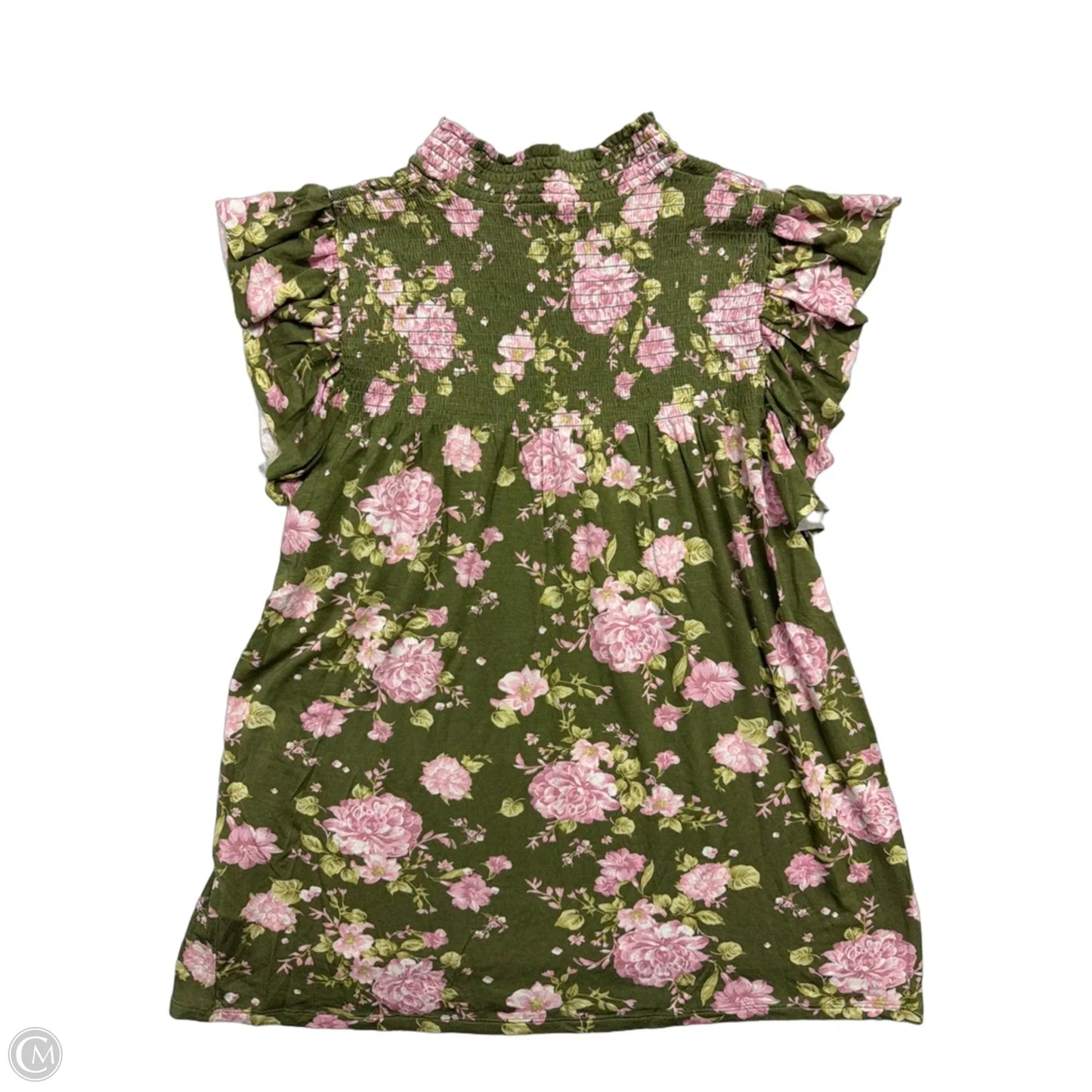 Top Sleeveless By Full Circle Trends In Floral Print, Size: Xl