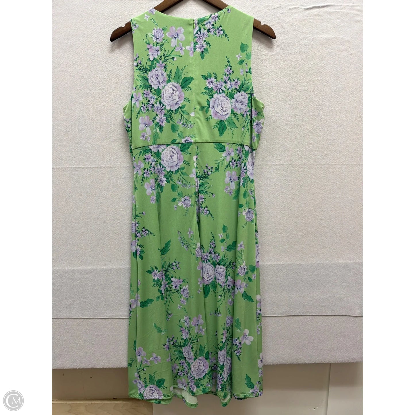 Dress Casual Midi By London Times In Floral Print, Size: L