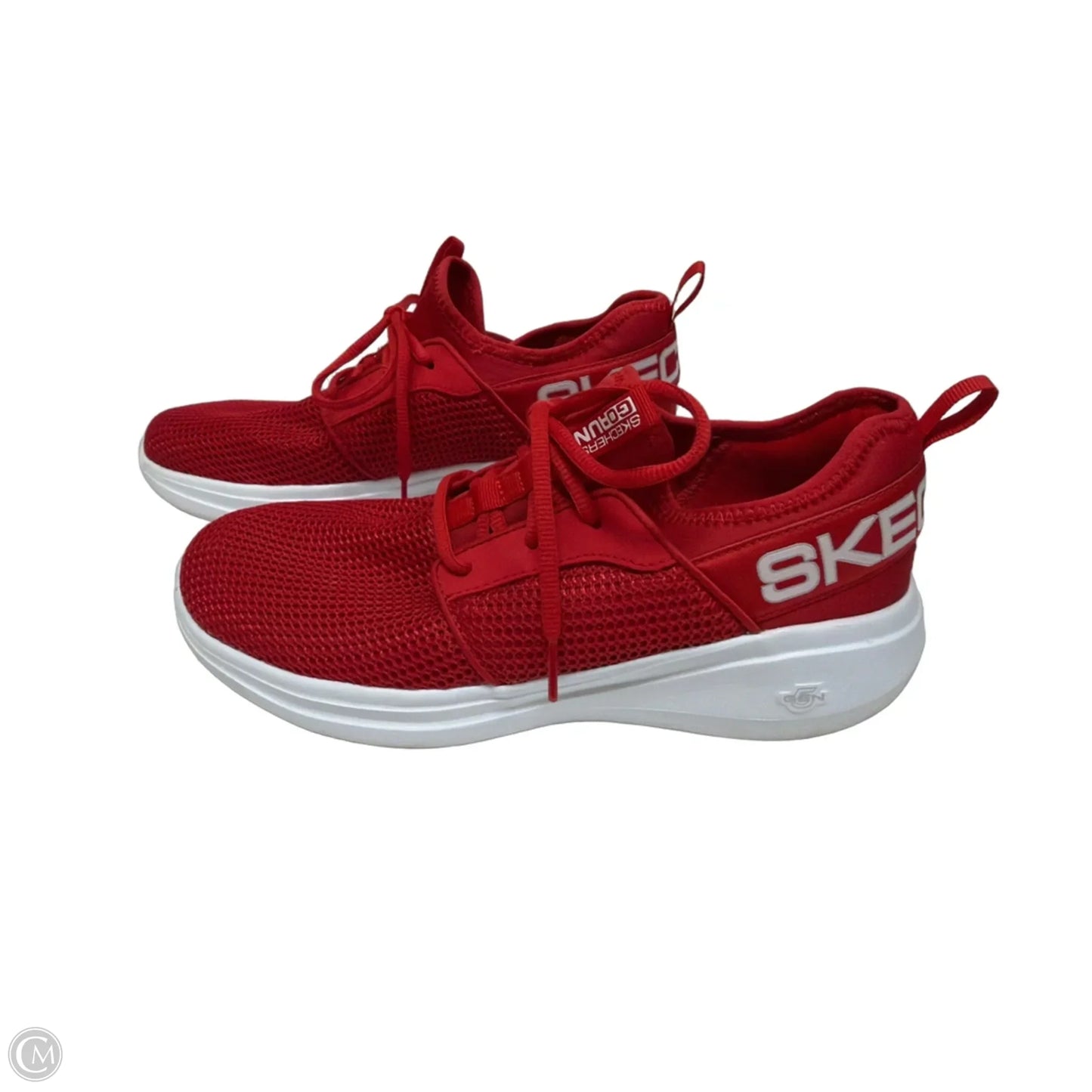 Shoes Athletic By Skechers In Red & White, Size: 9.5