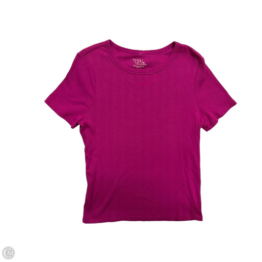 Top Short Sleeve By Time And Tru In Pink, Size: Xl