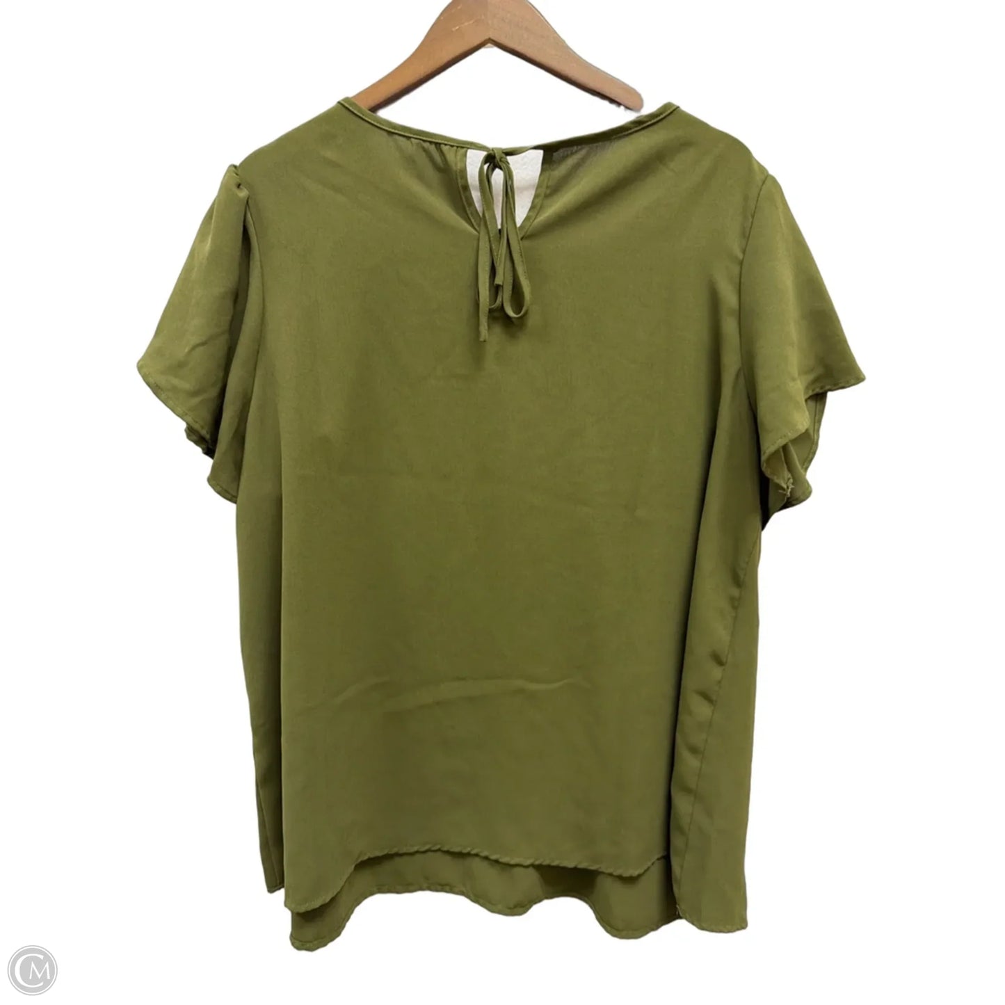 Top Short Sleeve By Shein In Green, Size: 2x