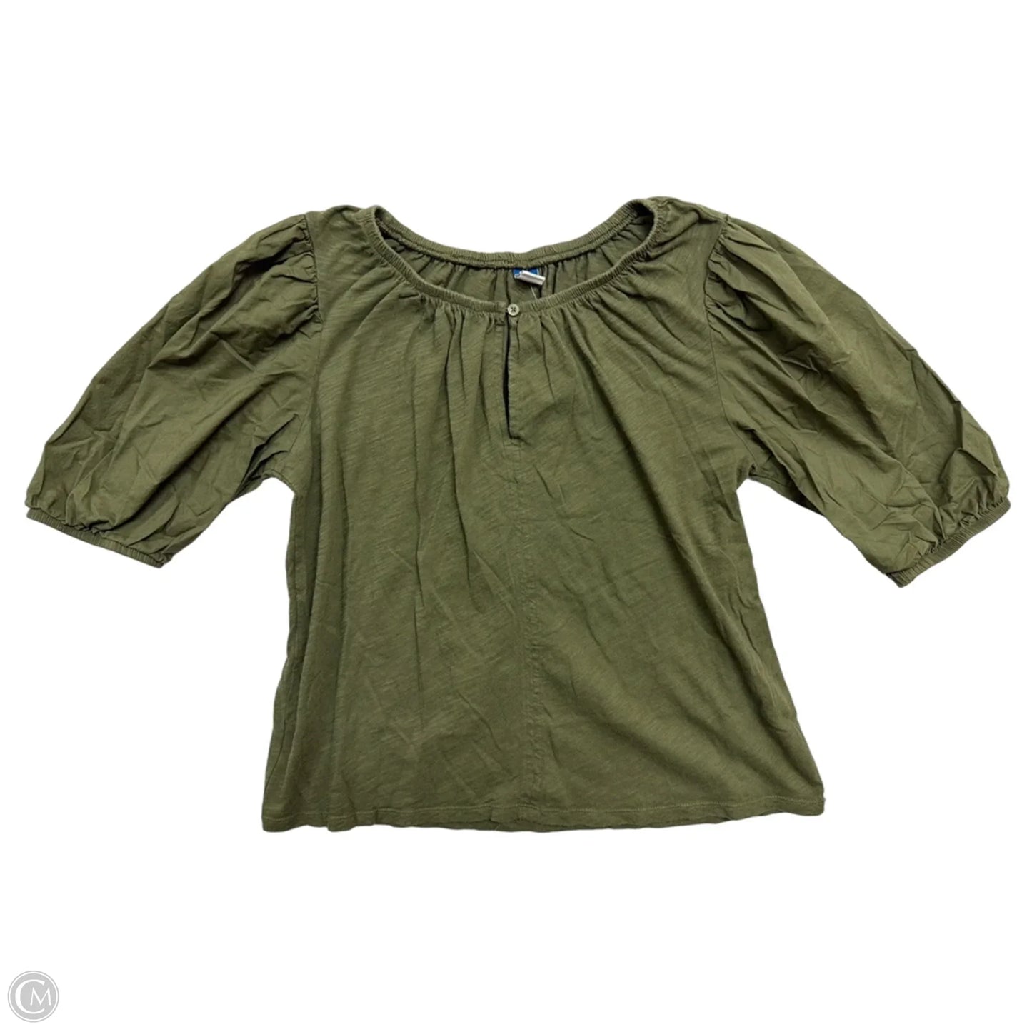 Top Short Sleeve By Old Navy In Green, Size: M
