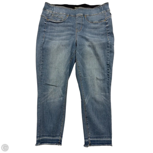 Jeans Skinny By Not Your Daughters Jeans In Blue Denim, Size: 12