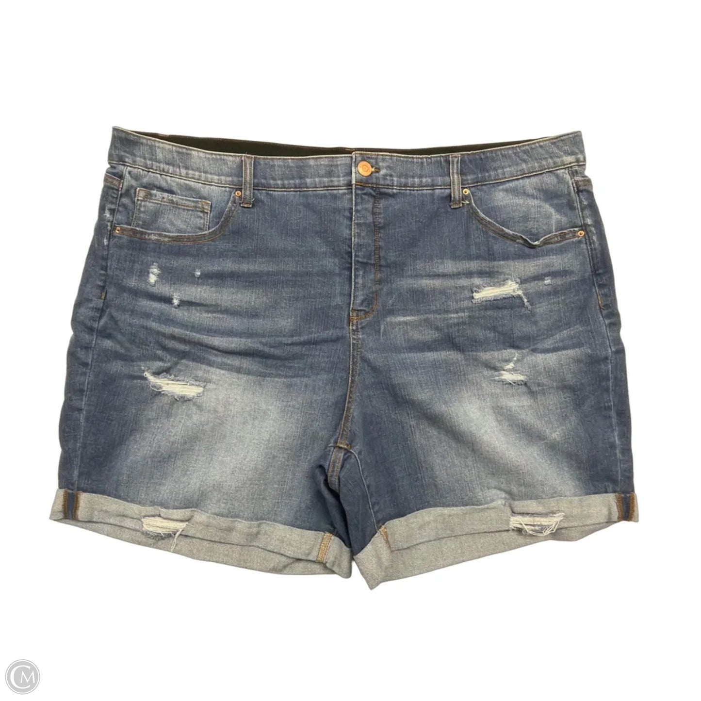 Shorts By Terra & Sky In Blue Denim, Size: 26