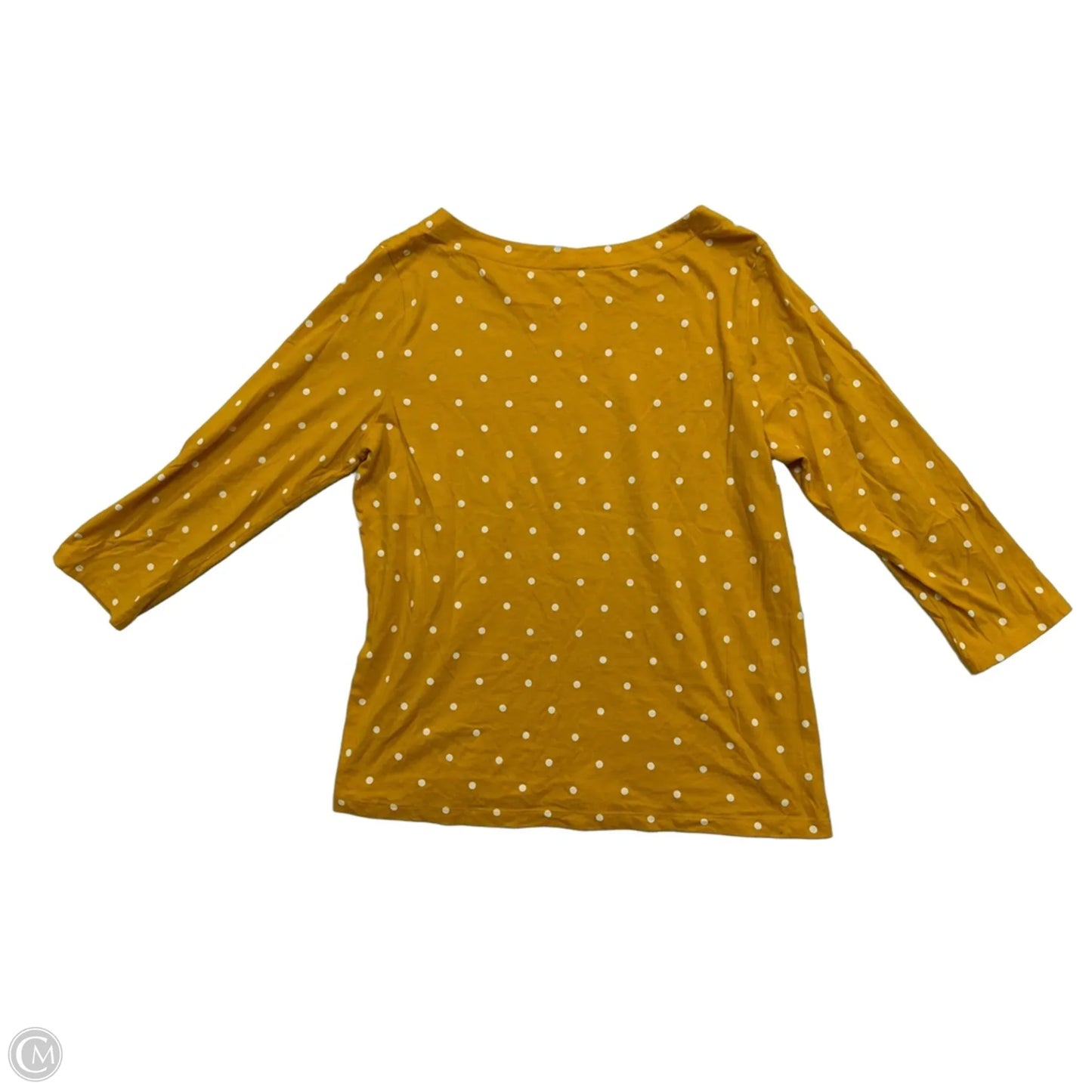 Top 3/4 Sleeve By St Johns Bay In Polkadot Pattern, Size: L