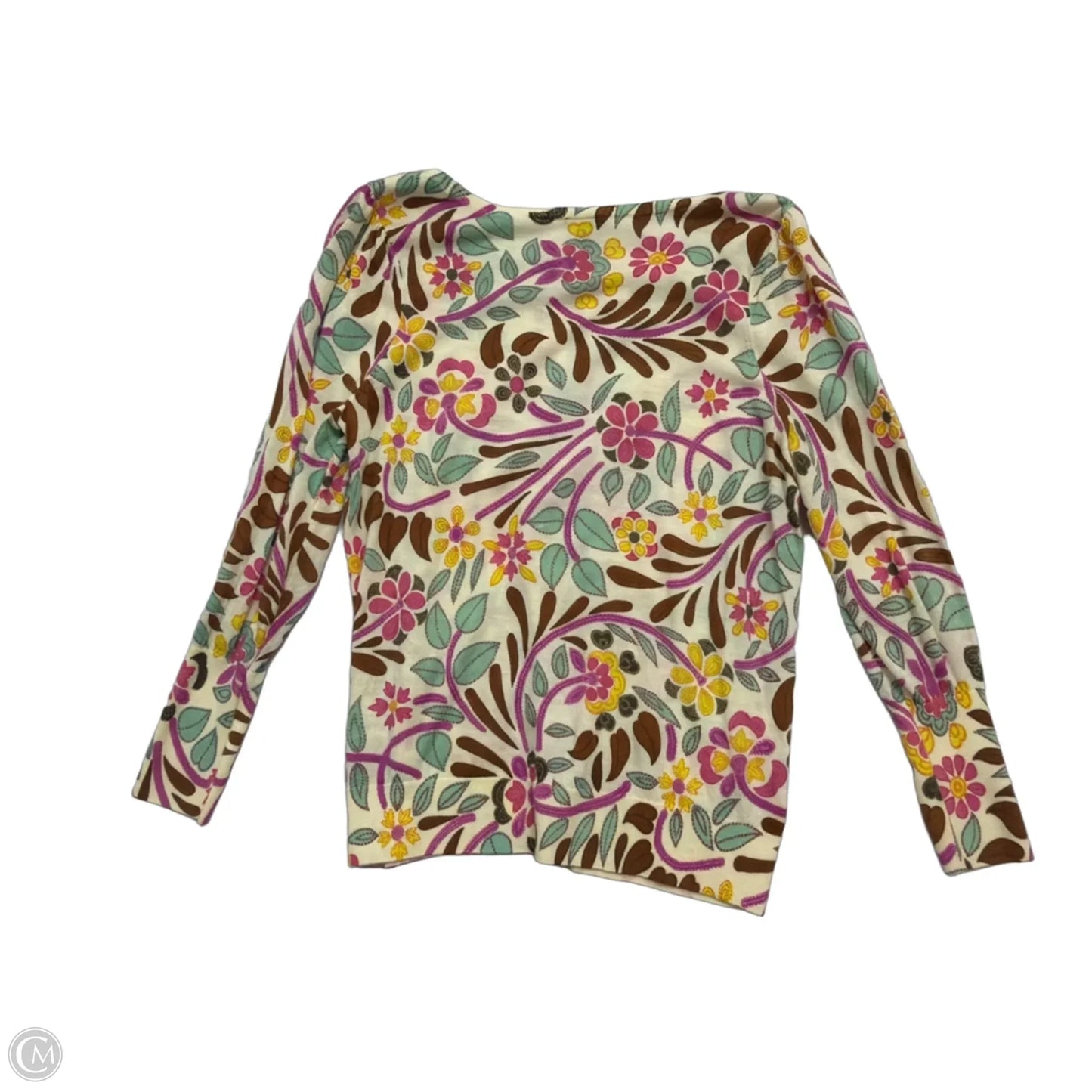 Top Long Sleeve By Talbots In Floral Print, Size: 2x