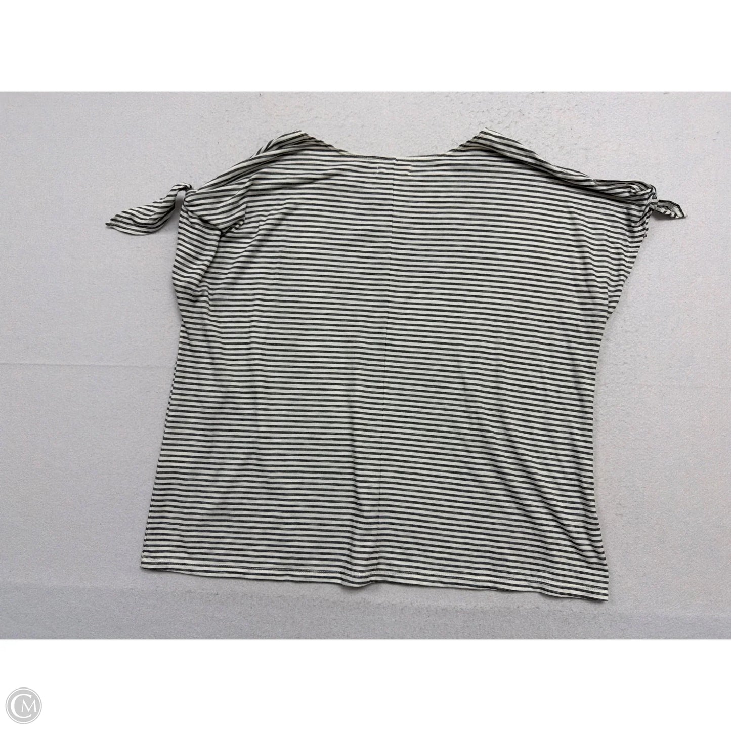 Top Short Sleeve By Max Studio In Striped Pattern, Size: 1x