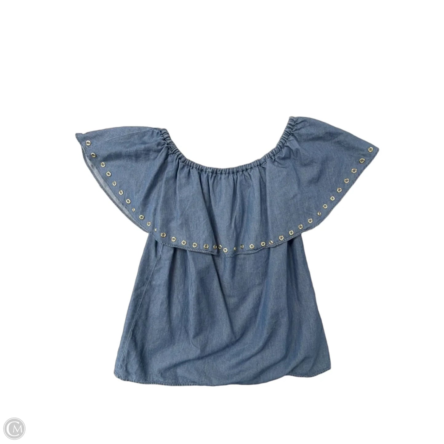 Top Sleeveless By Michael By Michael Kors In Blue Denim, Size: S
