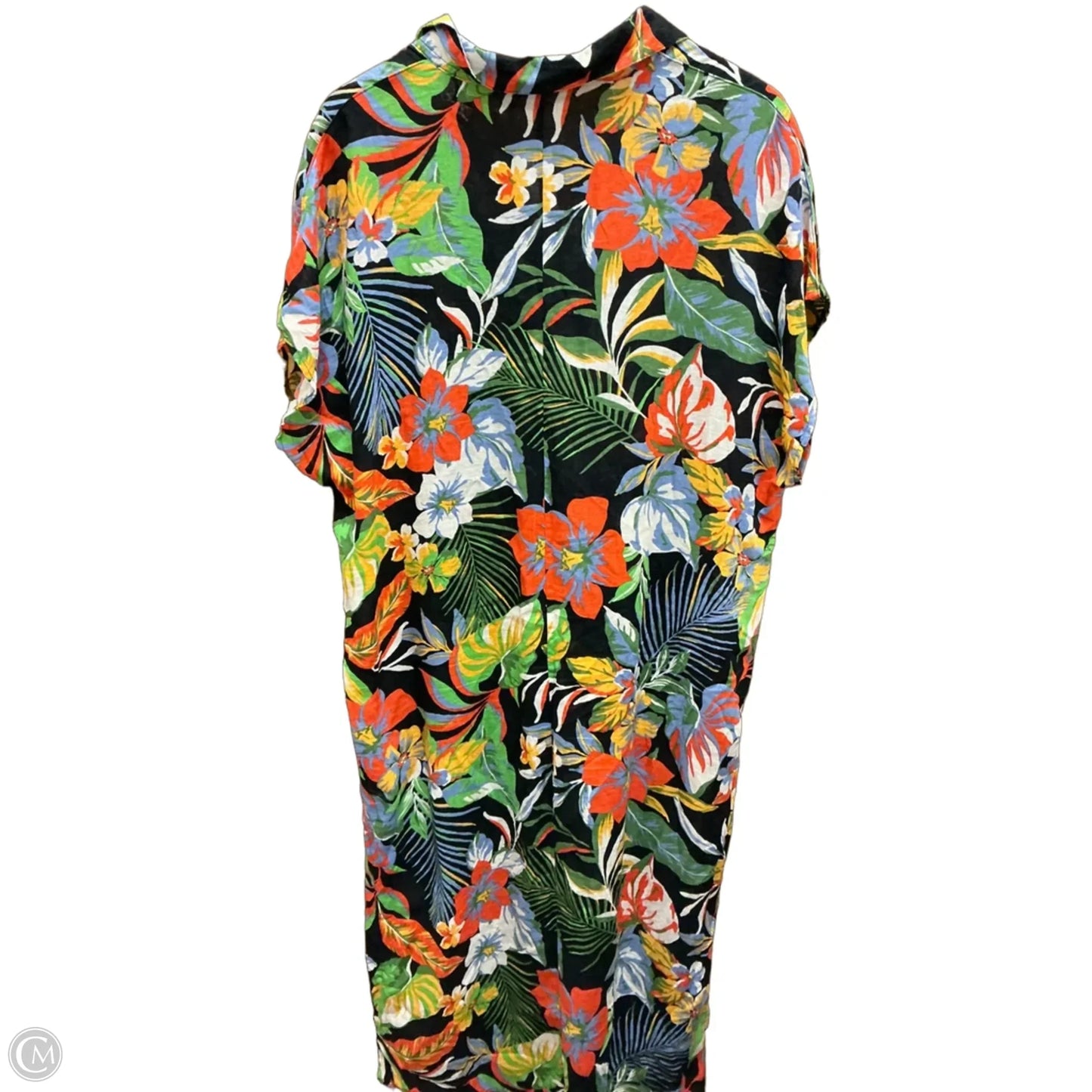 Dress Casual Maxi By C And C In Tropical Print, Size: M