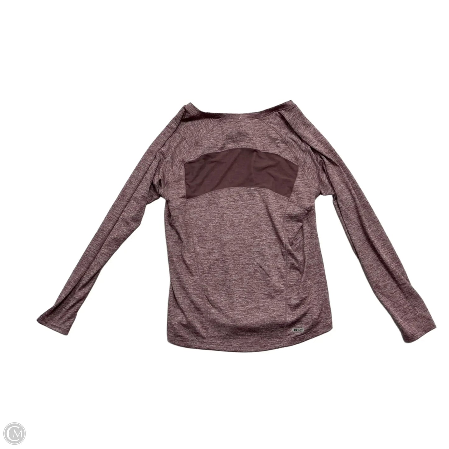 Athletic Top Long Sleeve Collar By Rbx In Purple, Size: L