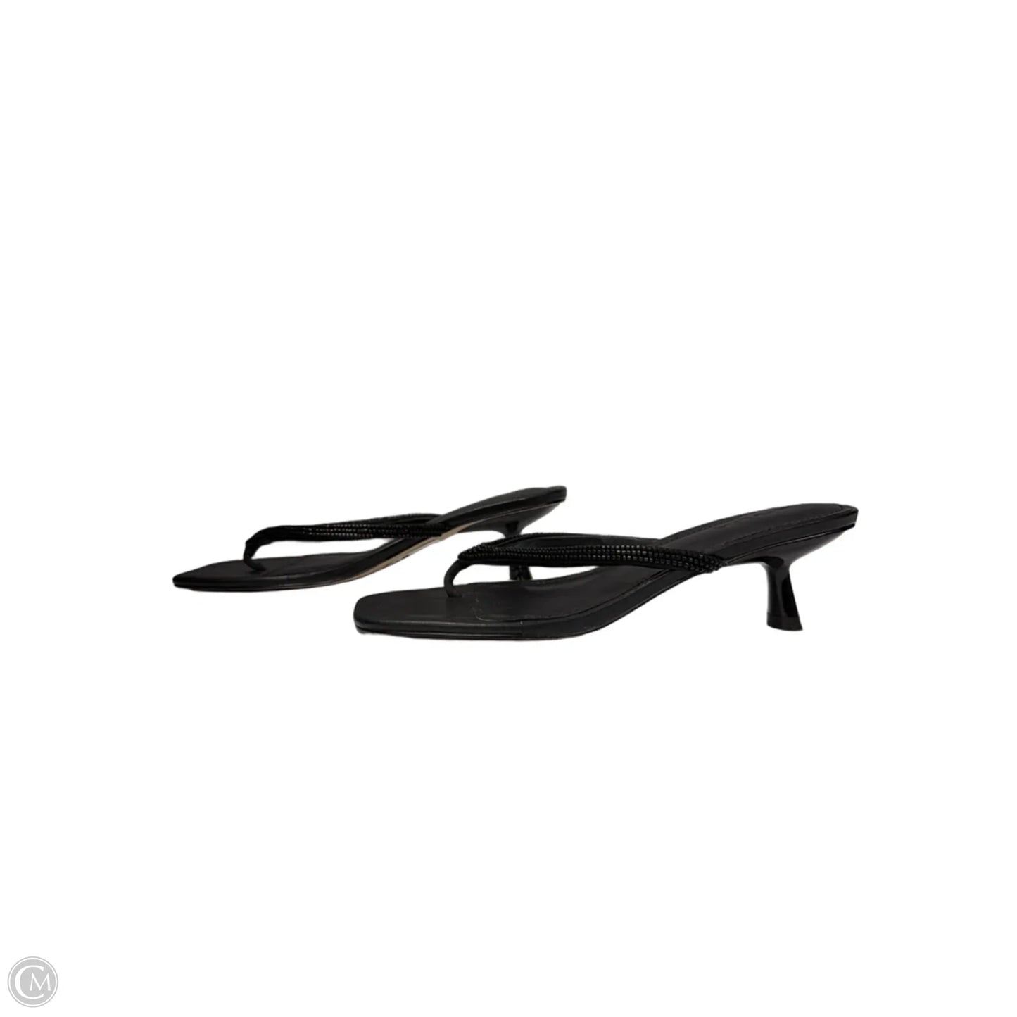 Sandals Flats By Aqua In Black, Size: 7.5