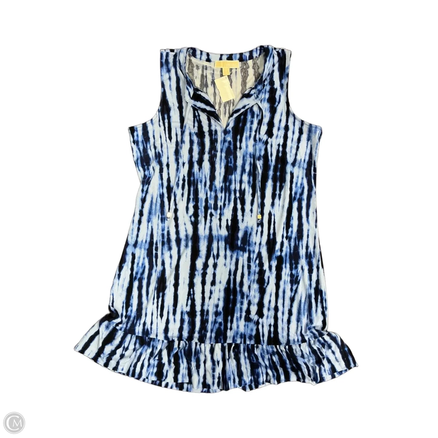 Dress Casual Midi By Michael By Michael Kors In Blue, Size: L