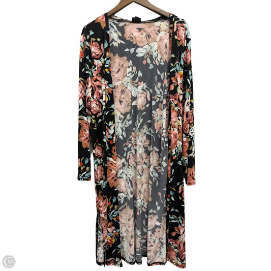 Cardigan By Torrid In Floral Print, Size: 2x