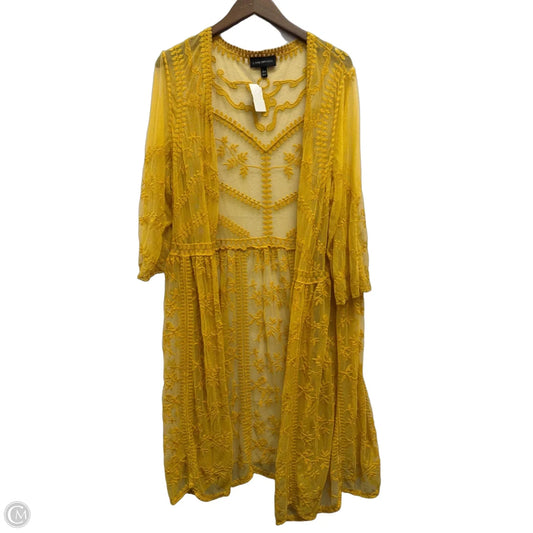 Kimono By Lane Bryant In Yellow, Size: 1x