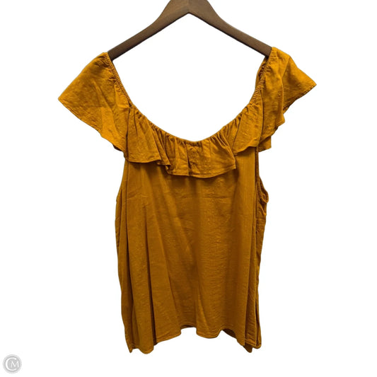 Top Sleeveless By Old Navy In Orange, Size: 1x