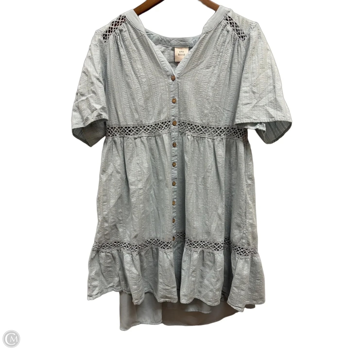 Dress Casual Midi By Knox Rose In Blue, Size: Xl