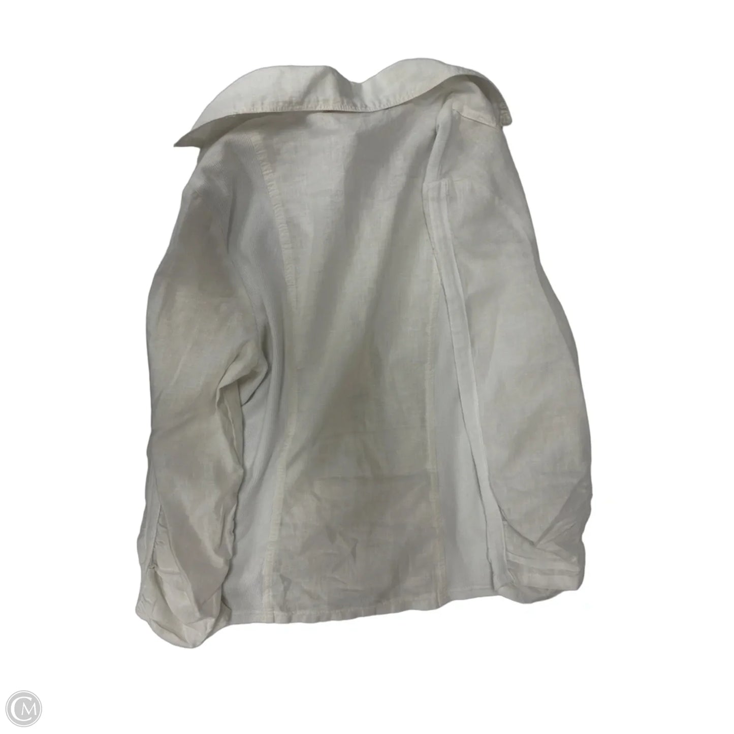 Blazer By Clothes Mentor In White, Size: M