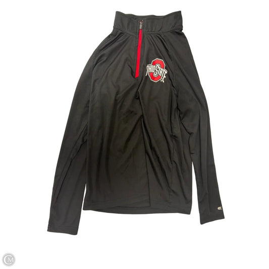 Athletic Top Long Sleeve Collar By Colosseum In Black, Size: M