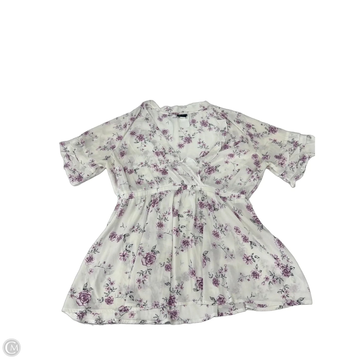 Top Short Sleeve By Torrid In Floral Print, Size: 1x