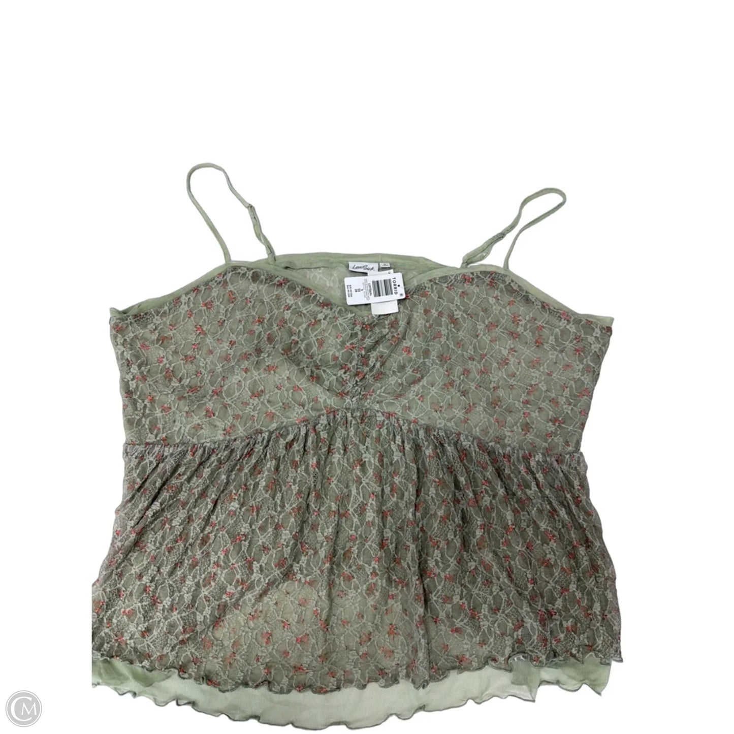 Tank Top By Clothes Mentor In Green, Size: 5