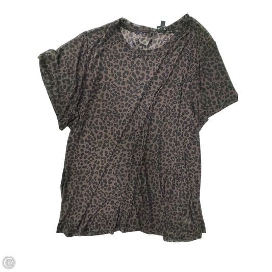 Top Short Sleeve By Torrid In Animal Print, Size: 6