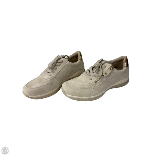 Shoes Sneakers By Spring Step In Cream, Size: 8
