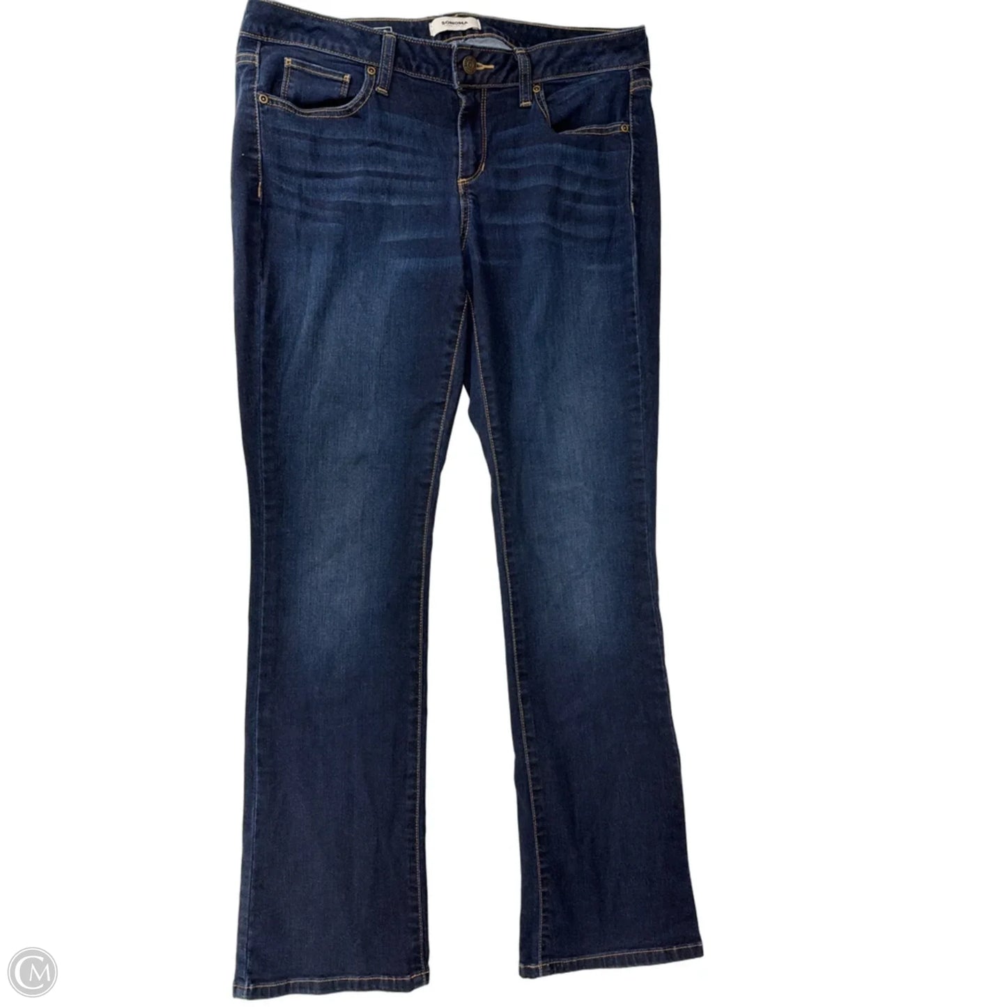 Jeans Straight By Sonoma In Blue Denim, Size: 12