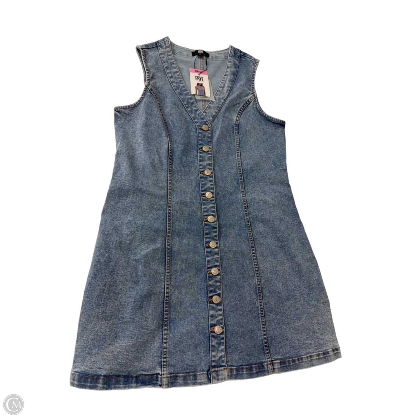 Dress Designer By Frye In Blue Denim, Size: S