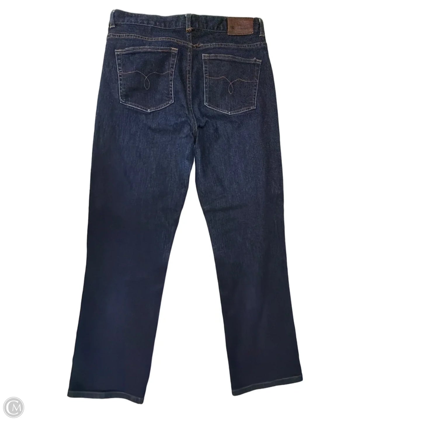 Jeans Straight By Lauren By Ralph Lauren In Blue Denim, Size: 10