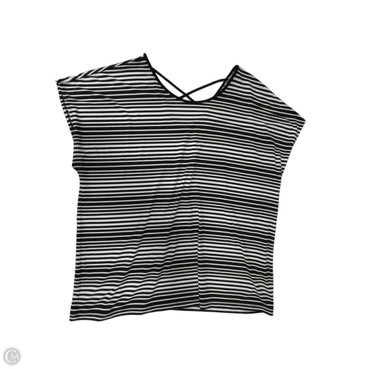 Top Short Sleeve By Cj Banks In Striped Pattern, Size: 1x
