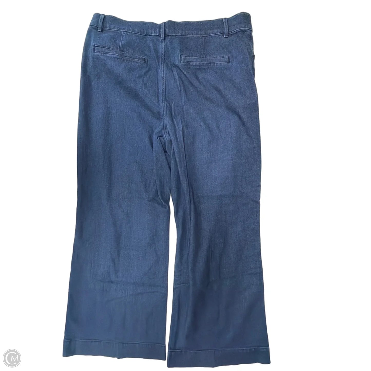 Jeans Wide Leg By Loft In Blue Denim, Size: 16