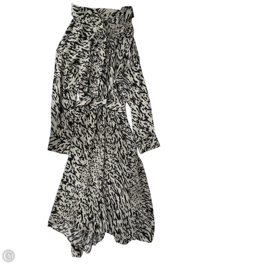 Dress Casual Midi By H&m In Black & Cream, Size: 1x