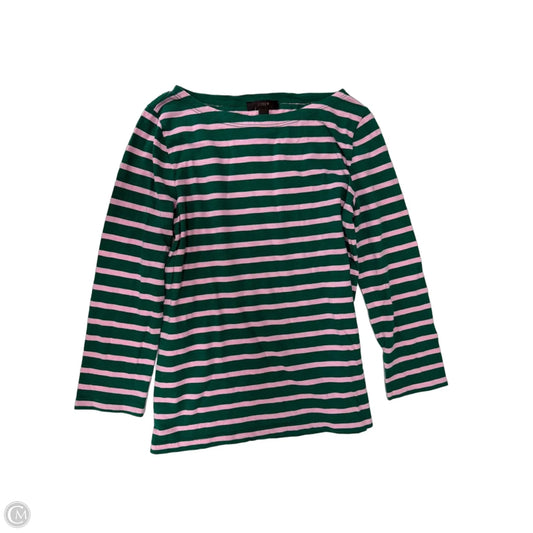 Top Long Sleeve By J. Crew In Striped Pattern, Size: Xs