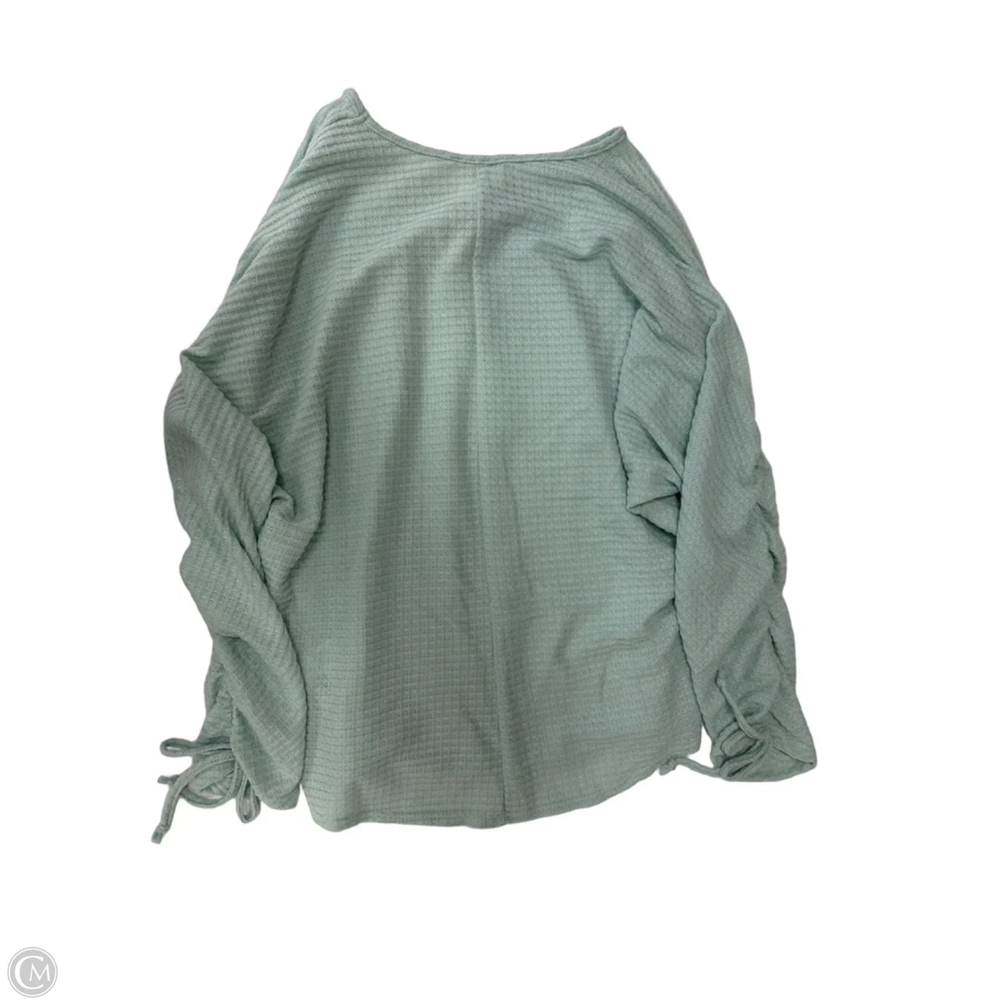 Top Long Sleeve By Morgan Taylor In Aqua, Size: L