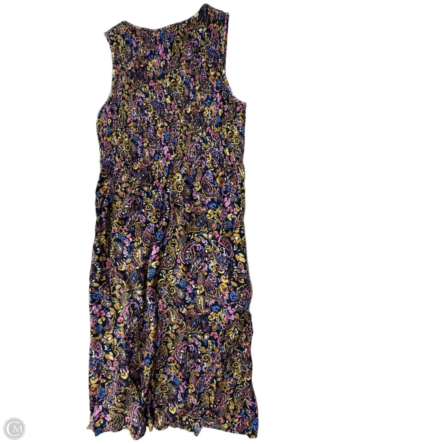 Dress Casual Midi By Croft And Barrow In Paisley Print, Size: L