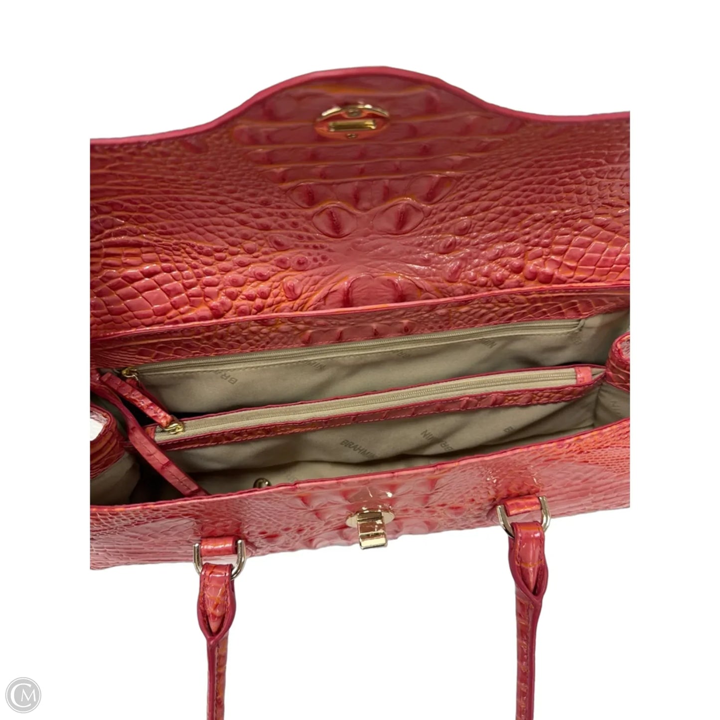 Handbag Designer By Brahmin, Size: Medium