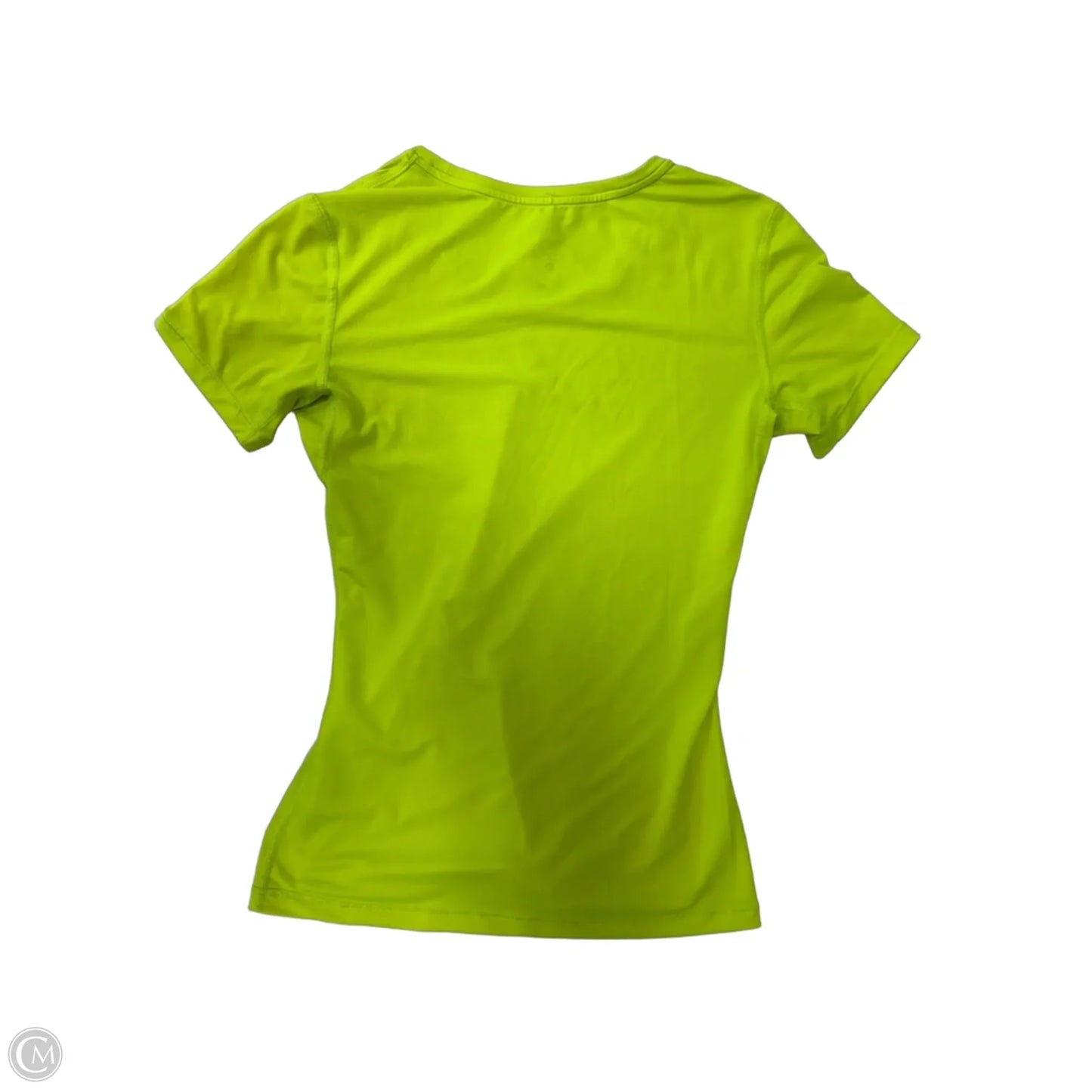 Athletic Top Short Sleeve By Nike Apparel In Chartreuse, Size: M