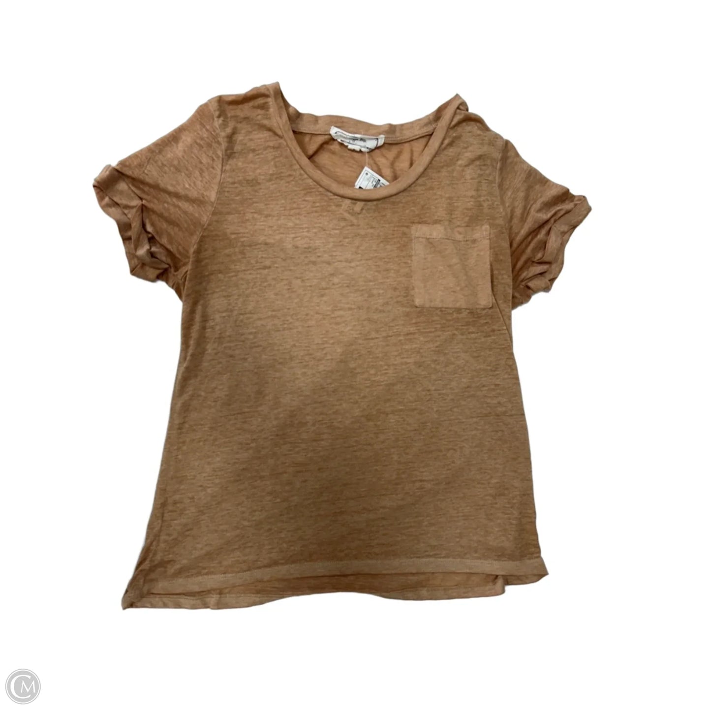 Top Short Sleeve By Hippie Rose In Brown, Size: M