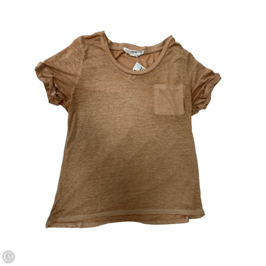 Top Short Sleeve By Hippie Rose In Brown, Size: M