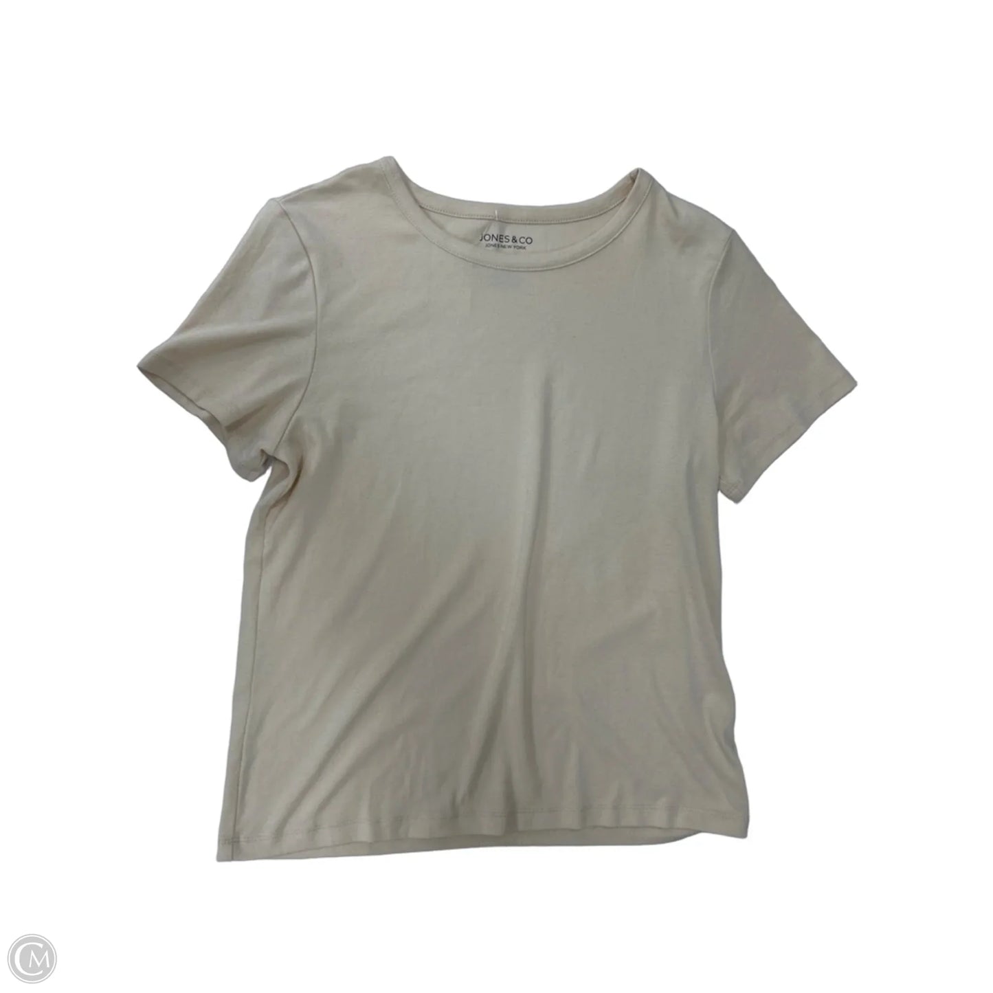Top Short Sleeve By Jones And Co In Floral Print, Size: L