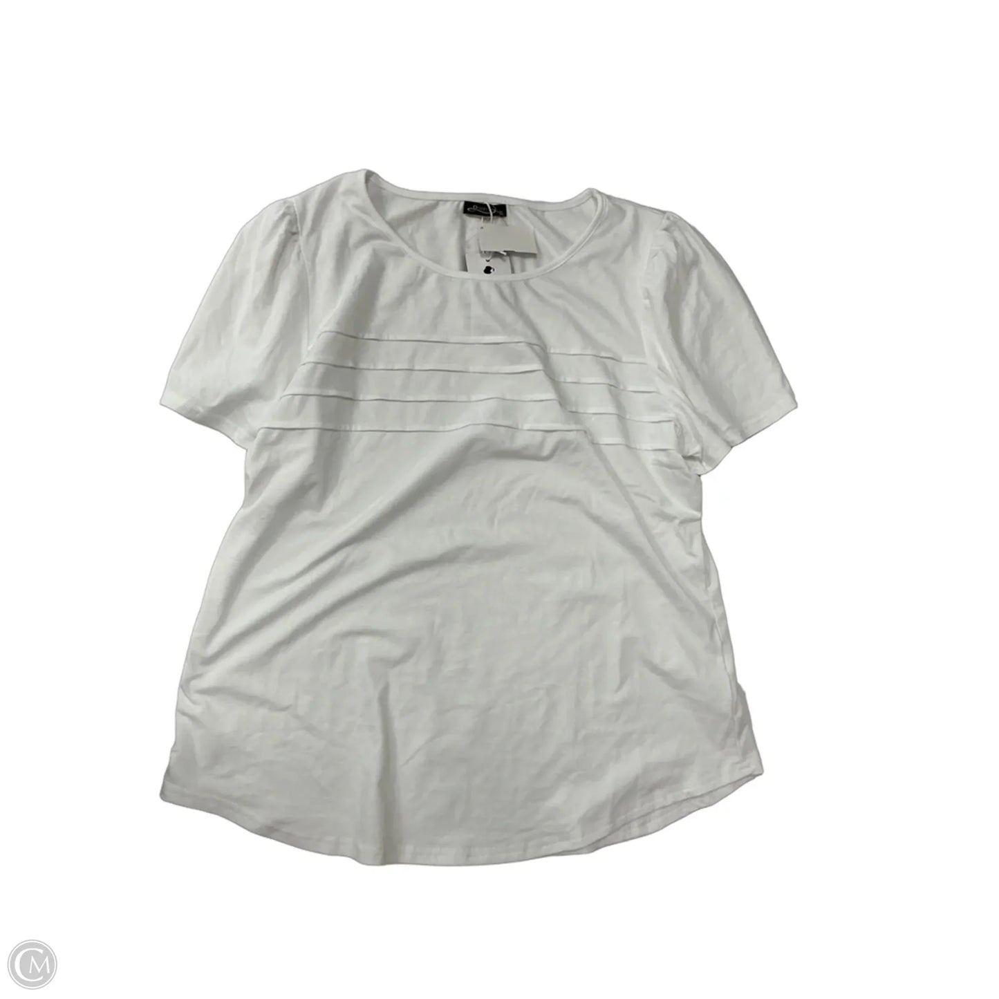 Top Short Sleeve By Clothes Mentor In White, Size: Xl